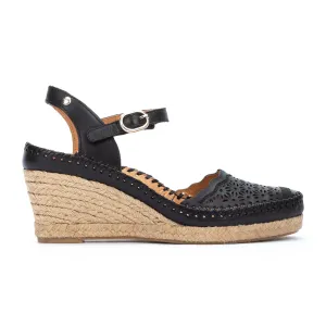 Pikolinos Vila W9Y-1508 Wedge Sandal (Women) - Black Leather