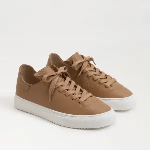 Poppy Lace Up Sneaker - Camel Leather