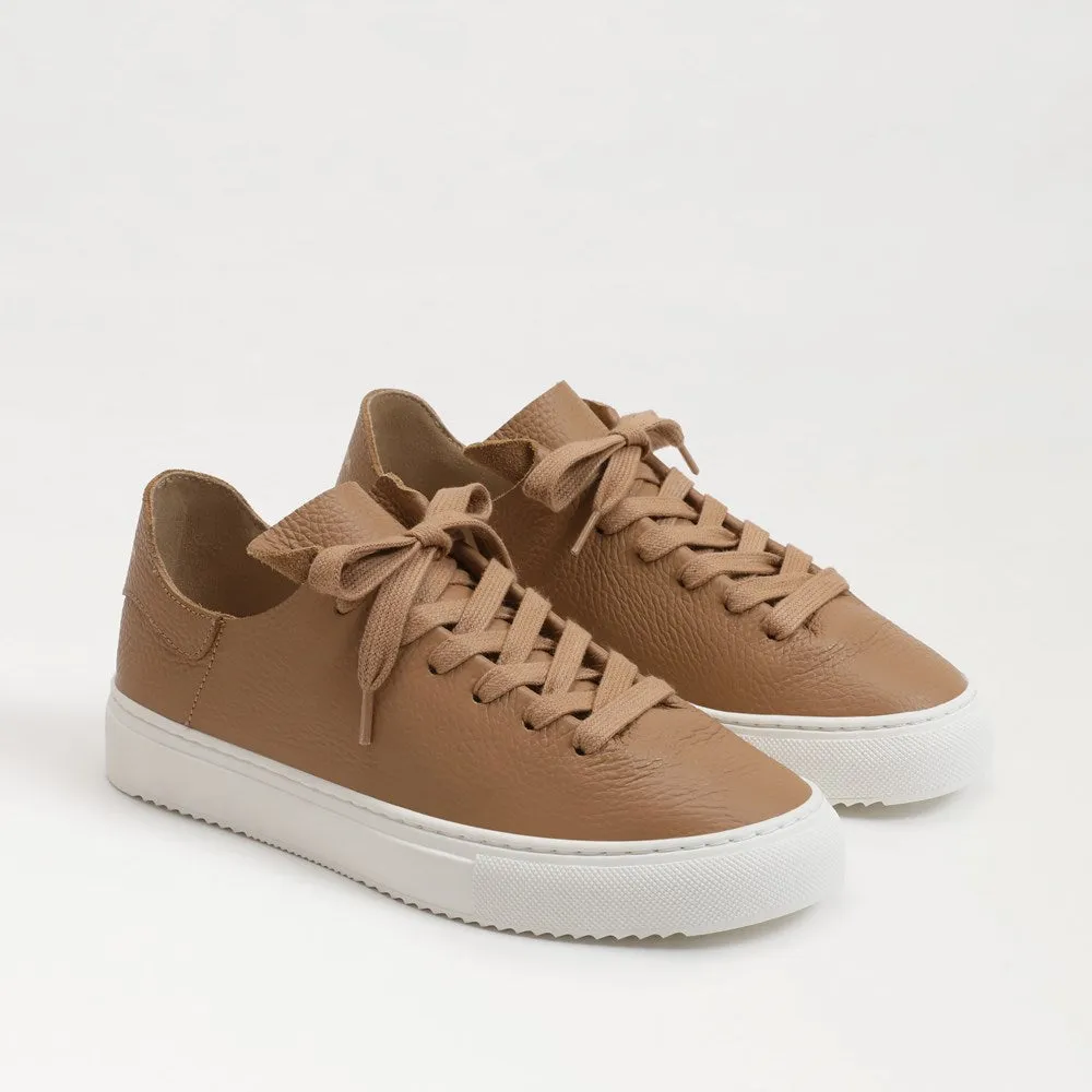 Poppy Lace Up Sneaker - Camel Leather