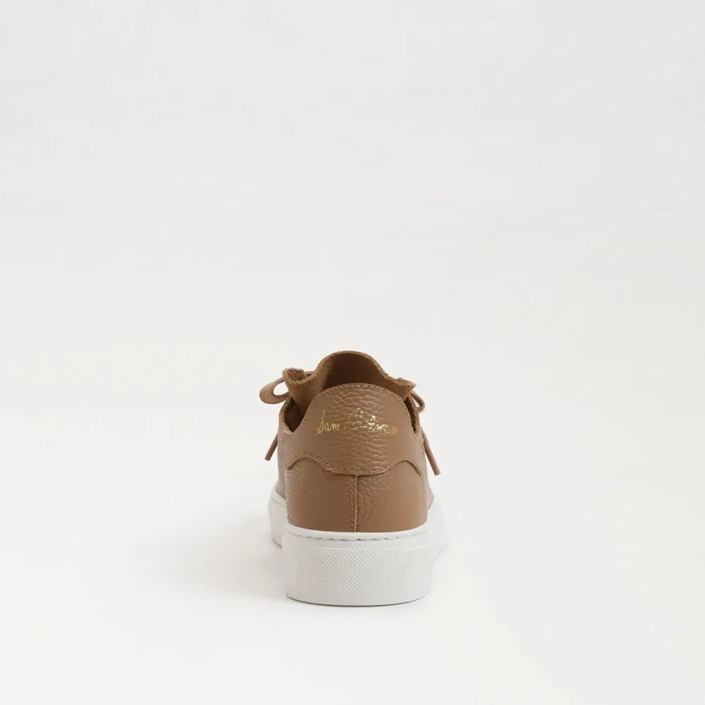 Poppy Lace Up Sneaker - Camel Leather