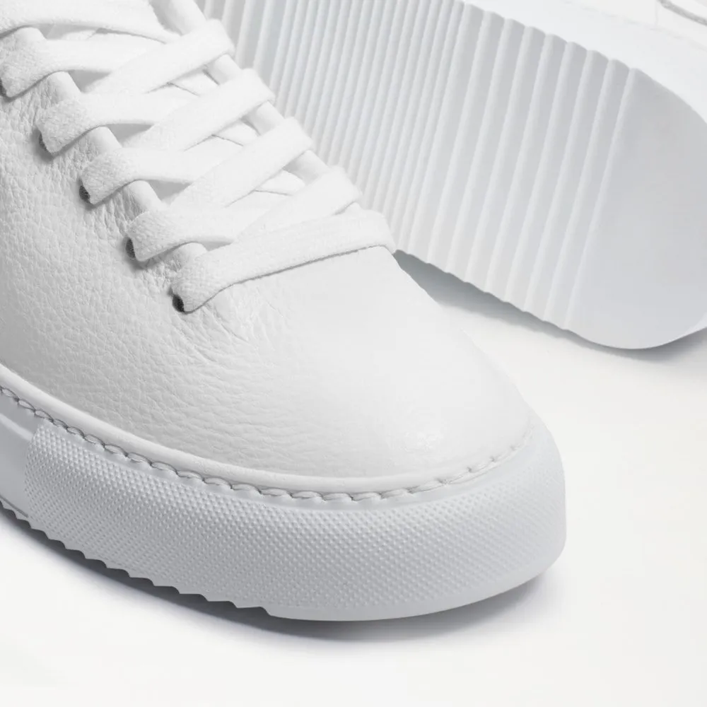 Poppy Lace Up Sneaker- White