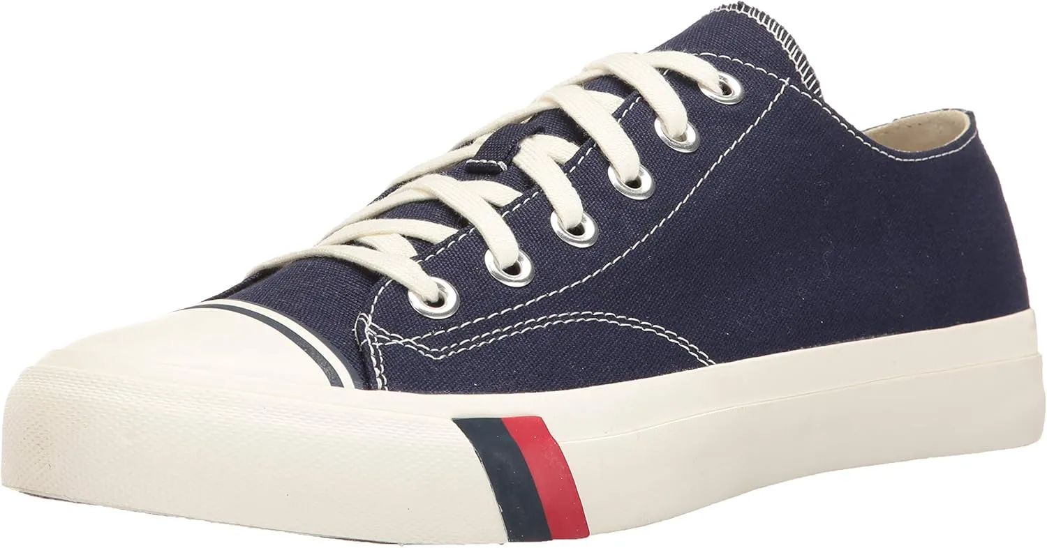 PRO-Keds Men's Royal Lo Lace Up Fashion Sneaker, Navy Canvas, 5.5