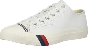 PRO-Keds Men's Royal Lo Lace Up Fashion Sneaker, White Leather, 3