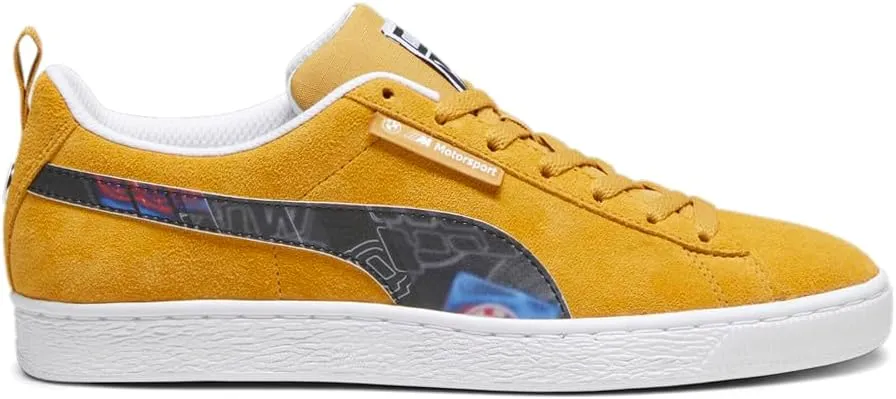 PUMA Mens BMW MMS Suede Lace Up Sneakers Shoes Casual - Yellow - Size 7 M