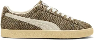PUMA Mens Clyde Harris Tweed Lace Up Sneakers Shoes Casual - Beige - Size 7 M