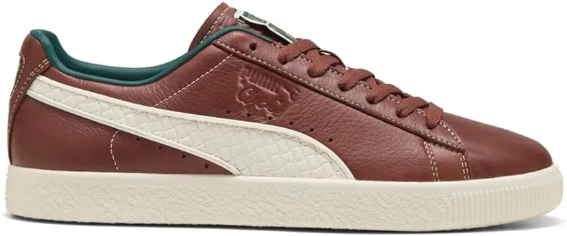 PUMA Mens Clyde Palais Artisan Lace Up Sneakers Shoes Casual - Brown - Size 9.5 M