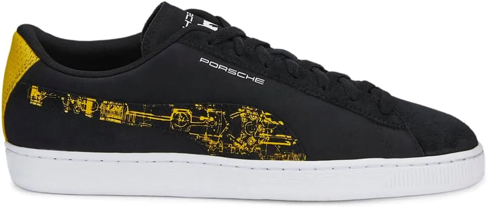 PUMA Mens Pl Suede Lace Up Sneakers Shoes Casual - Black - Size 13 M
