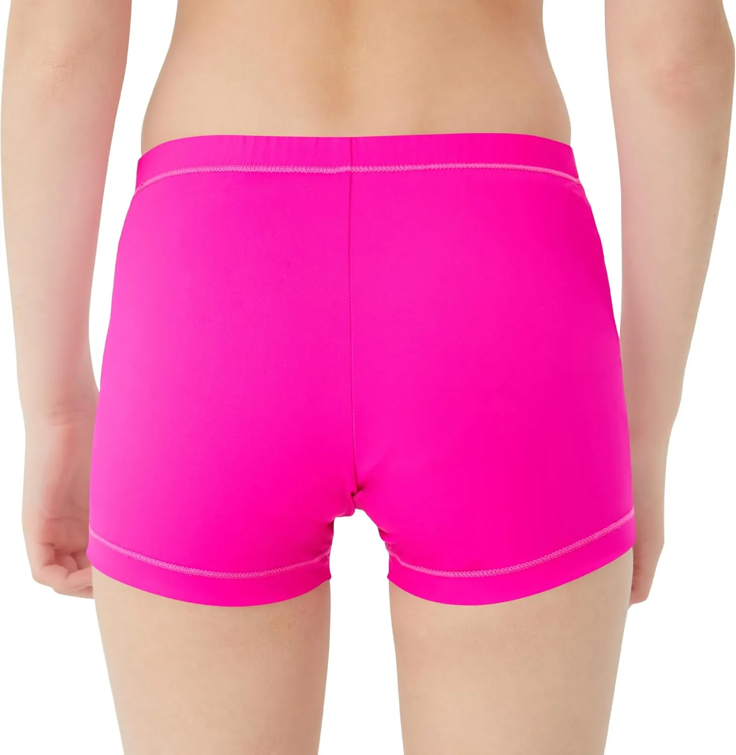 QBK 2T-14 Years Girls Swim Shorts Toddler Boyshort Swimsuit UPF 50  Quick Dry Rash Guard Swim Bottoms