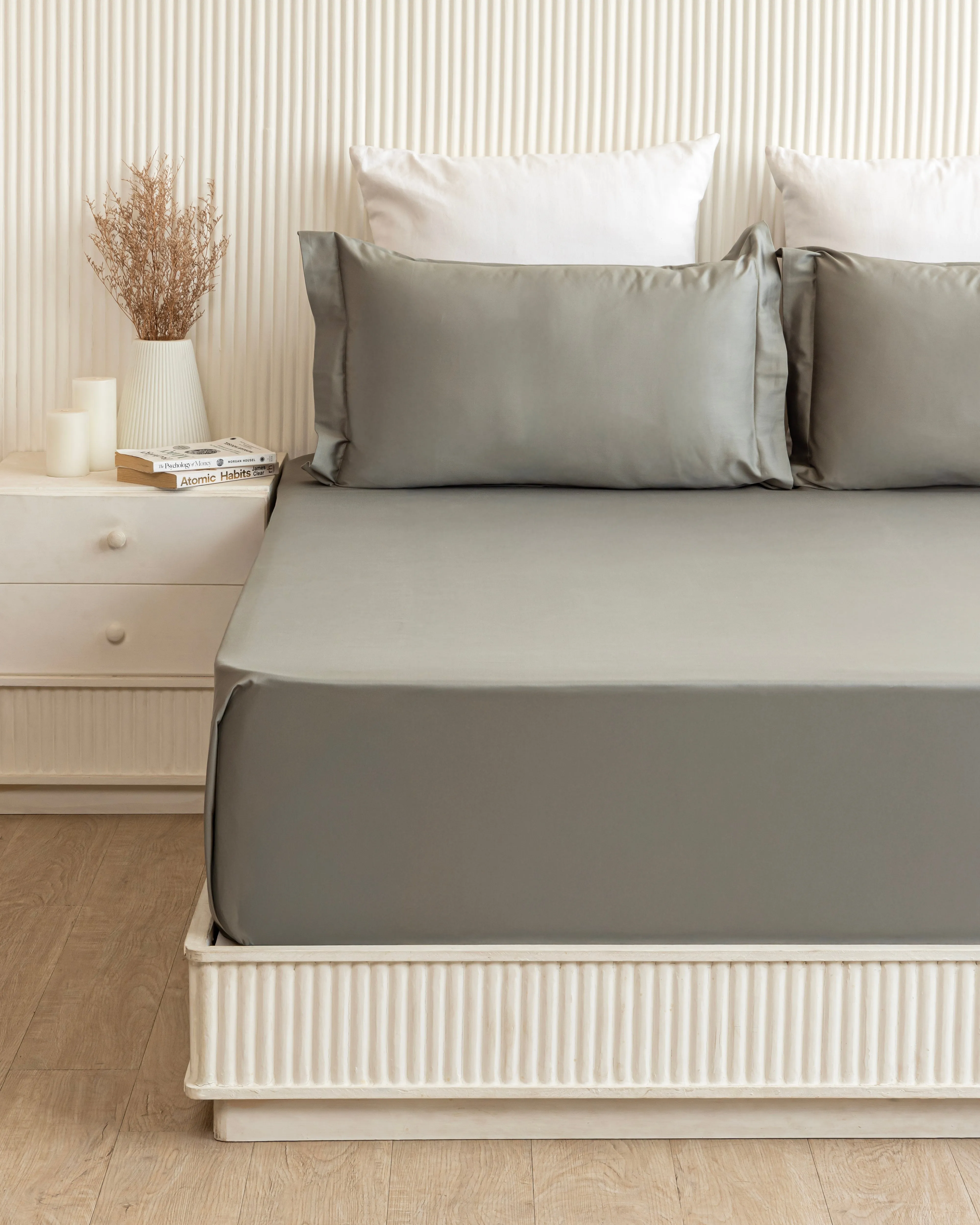 Quintessential Flat Sheet Pebble Green