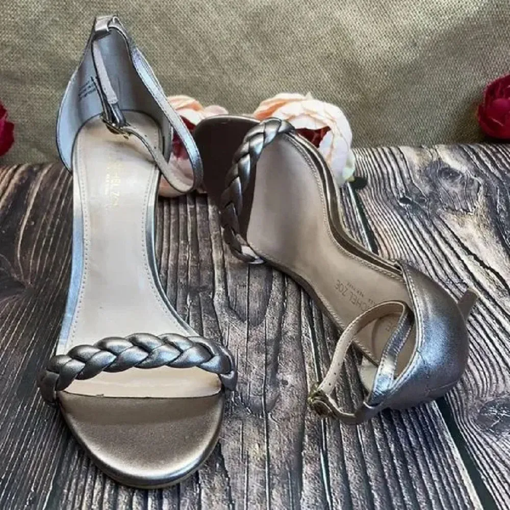 Rachel Zoe Ella Two-Piece Dress Sandals   Gold  9
