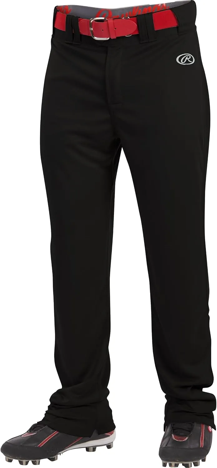 Rawlings Boys Launch Series Baseball Pant | Full Length Semi-Relaxed Fit | Youth Sizes | Solid Color Options