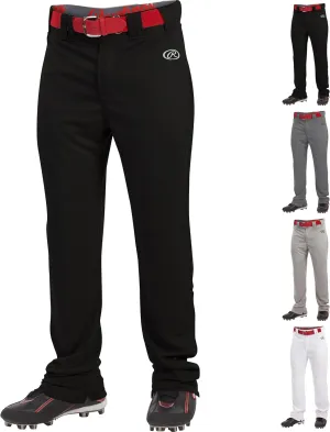 Rawlings Boys Launch Series Baseball Pant | Full Length Semi-Relaxed Fit | Youth Sizes | Solid Color Options