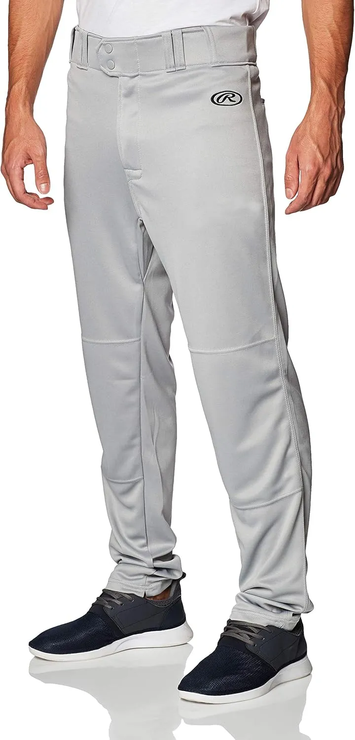 Rawlings Men's Launch Series Baseball Pants | Full Length Semi-Relaxed Fit | Adult Sizes | Solid | Multiple Colors