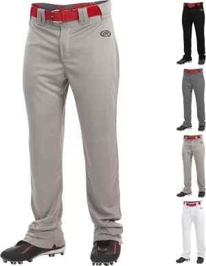 Rawlings Men's Launch Series Baseball Pants | Full Length Semi-Relaxed Fit | Adult Sizes | Solid | Multiple Colors