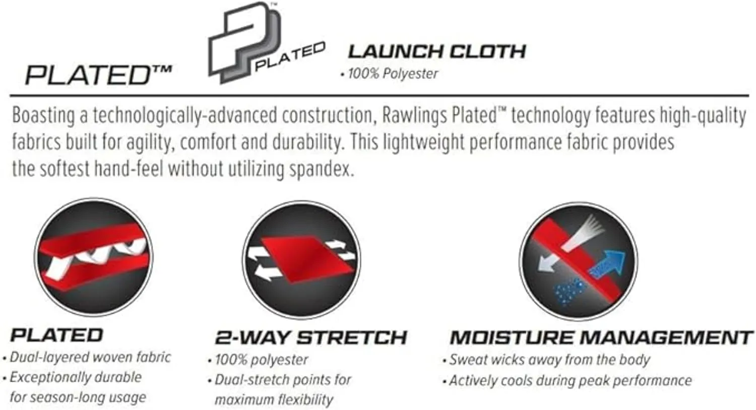 Rawlings Men's Launch Series Baseball Pants | Full Length Semi-Relaxed Fit | Adult Sizes | Solid | Multiple Colors