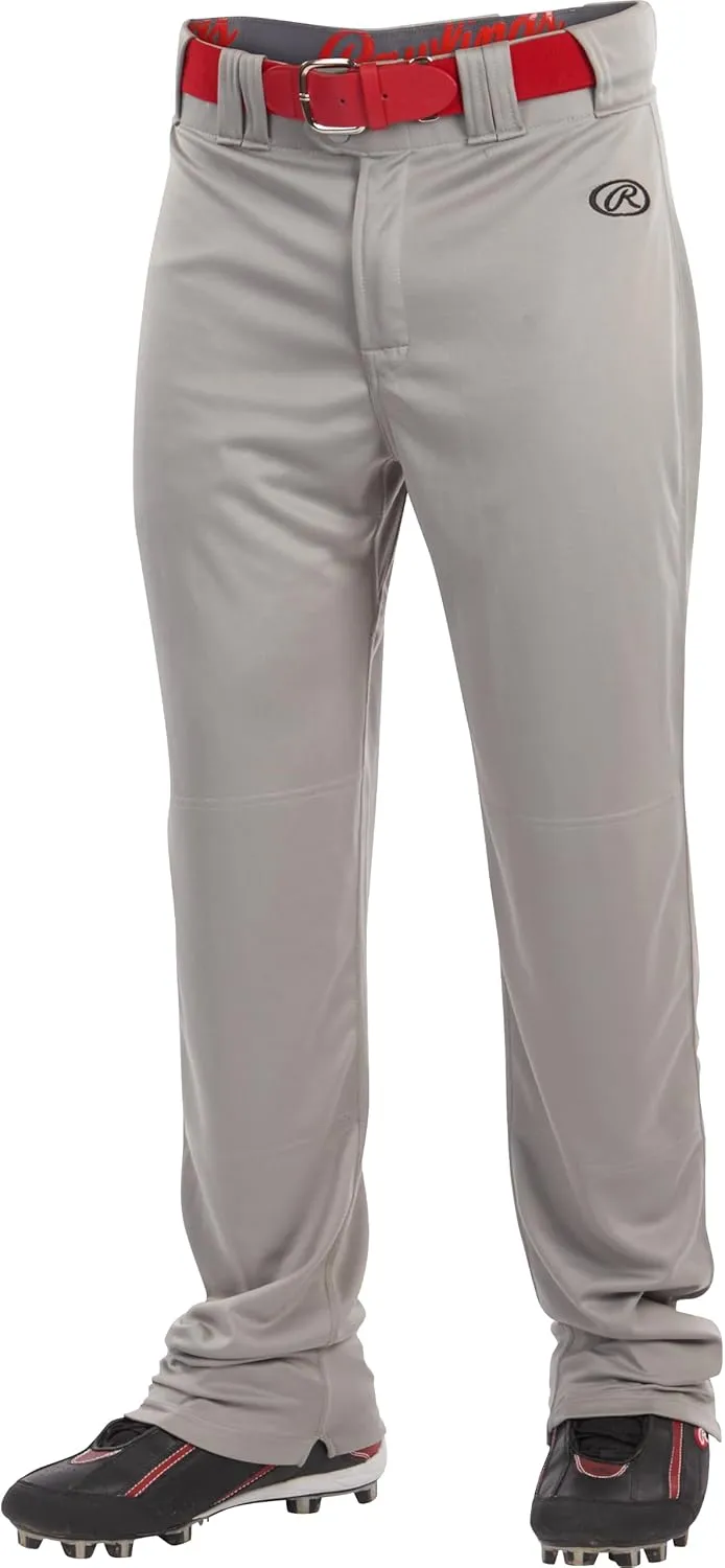 Rawlings Men's Launch Series Baseball Pants | Full Length Semi-Relaxed Fit | Adult Sizes | Solid | Multiple Colors