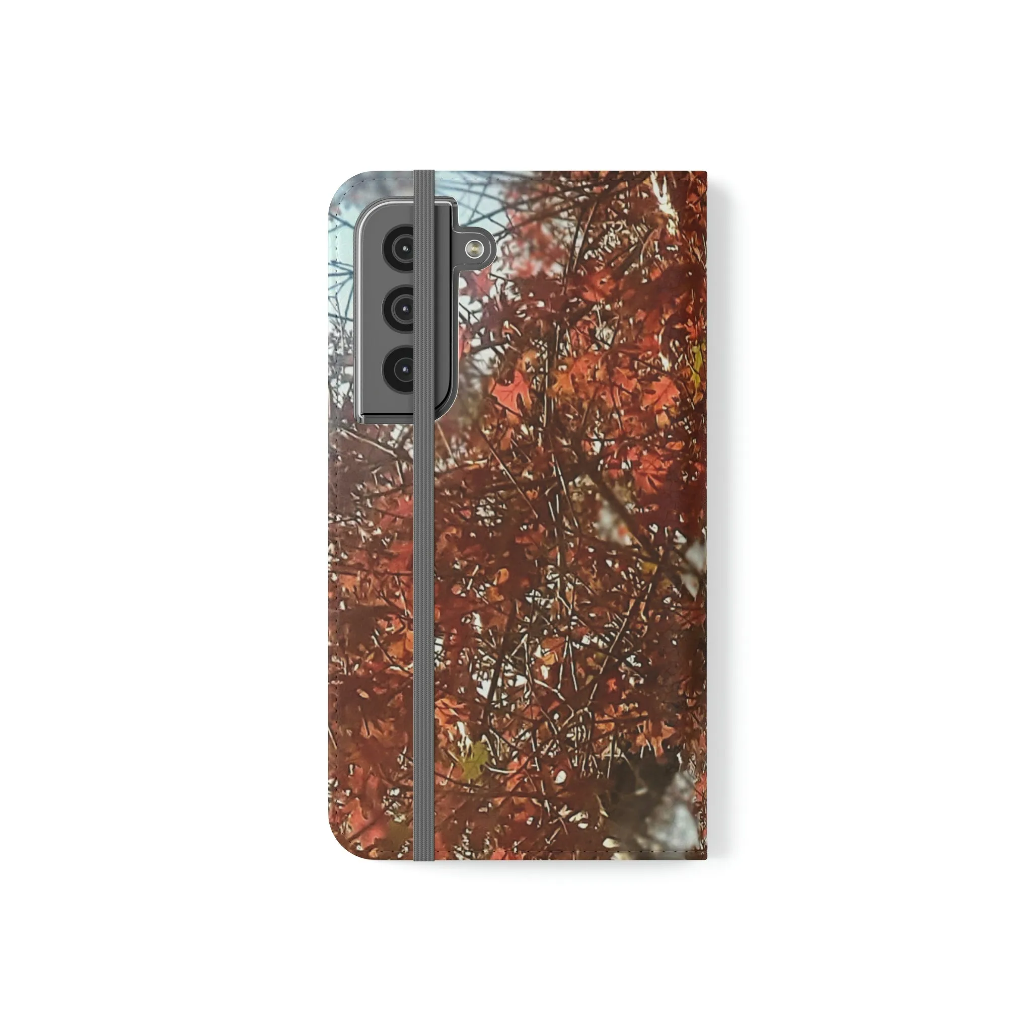 Red Autumn Leaves | Folio Phone Case | High Bloom Collection | Life By Ortavia