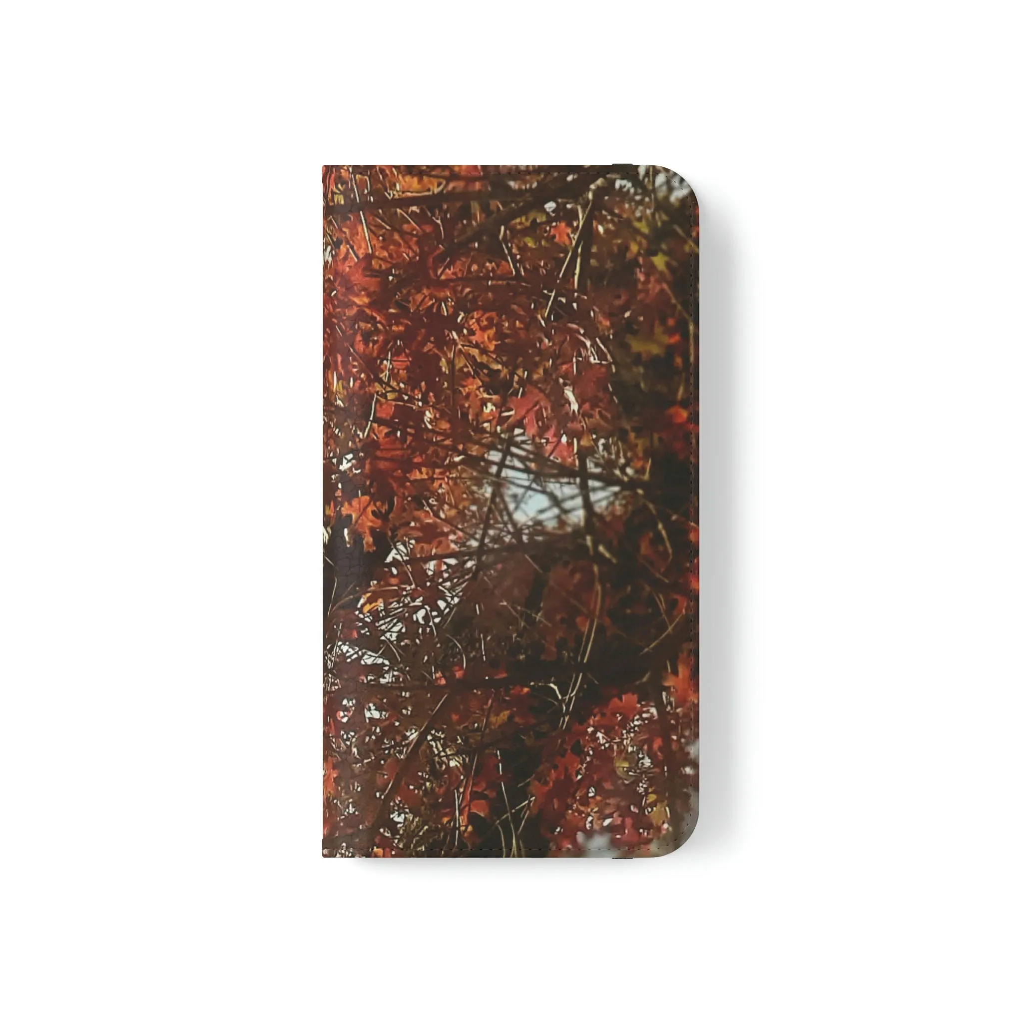 Red Autumn Leaves | Folio Phone Case | High Bloom Collection | Life By Ortavia