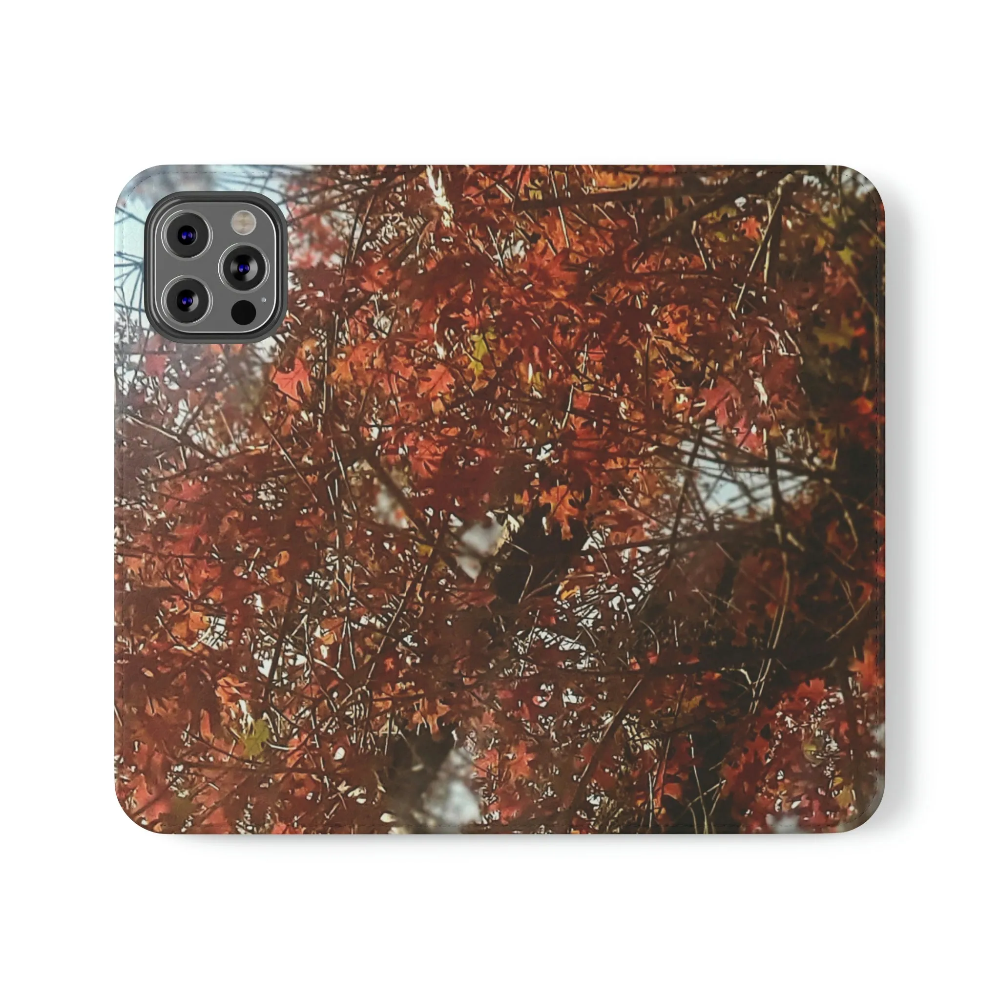Red Autumn Leaves | Folio Phone Case | High Bloom Collection | Life By Ortavia