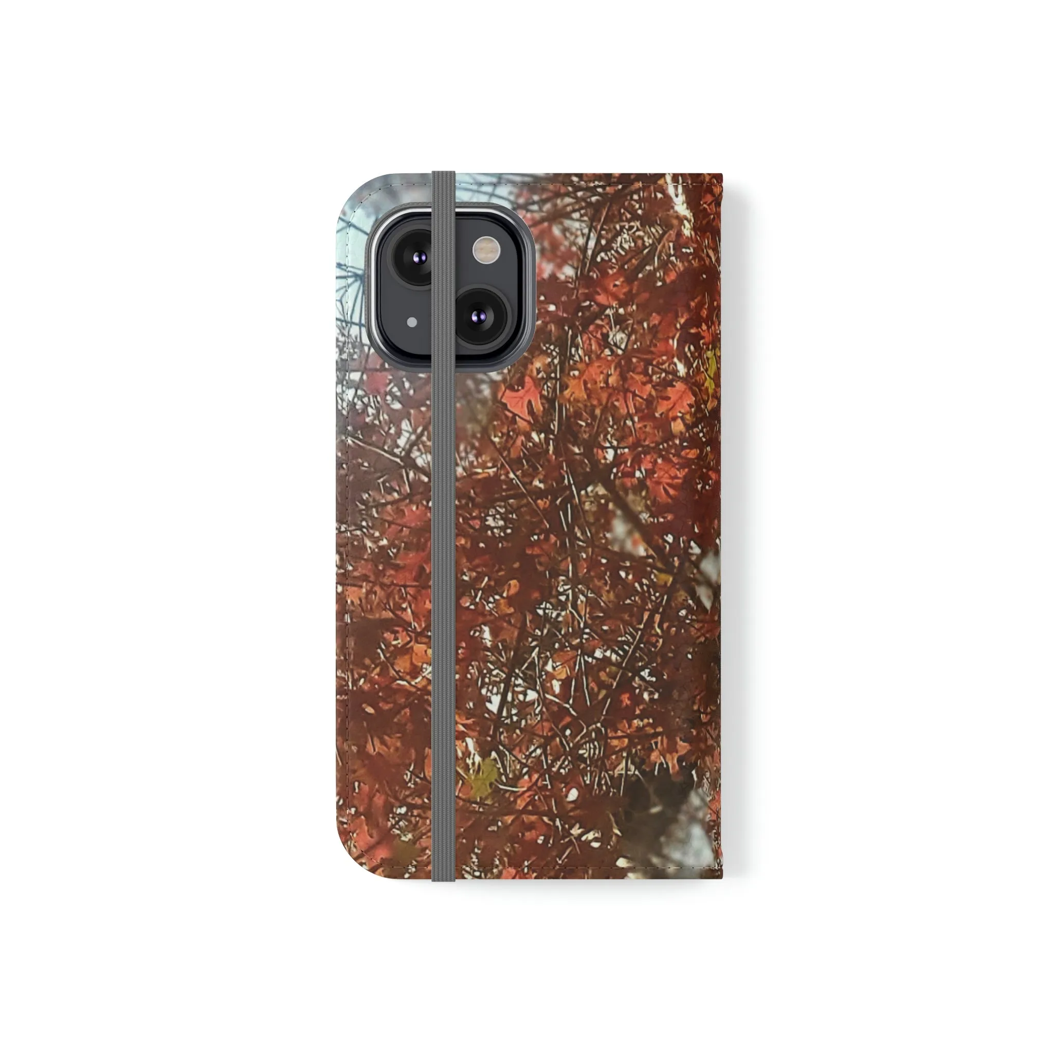Red Autumn Leaves | Folio Phone Case | High Bloom Collection | Life By Ortavia
