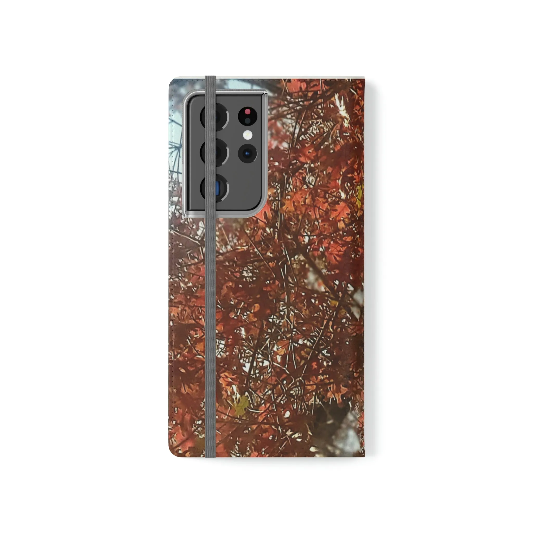 Red Autumn Leaves | Folio Phone Case | High Bloom Collection | Life By Ortavia