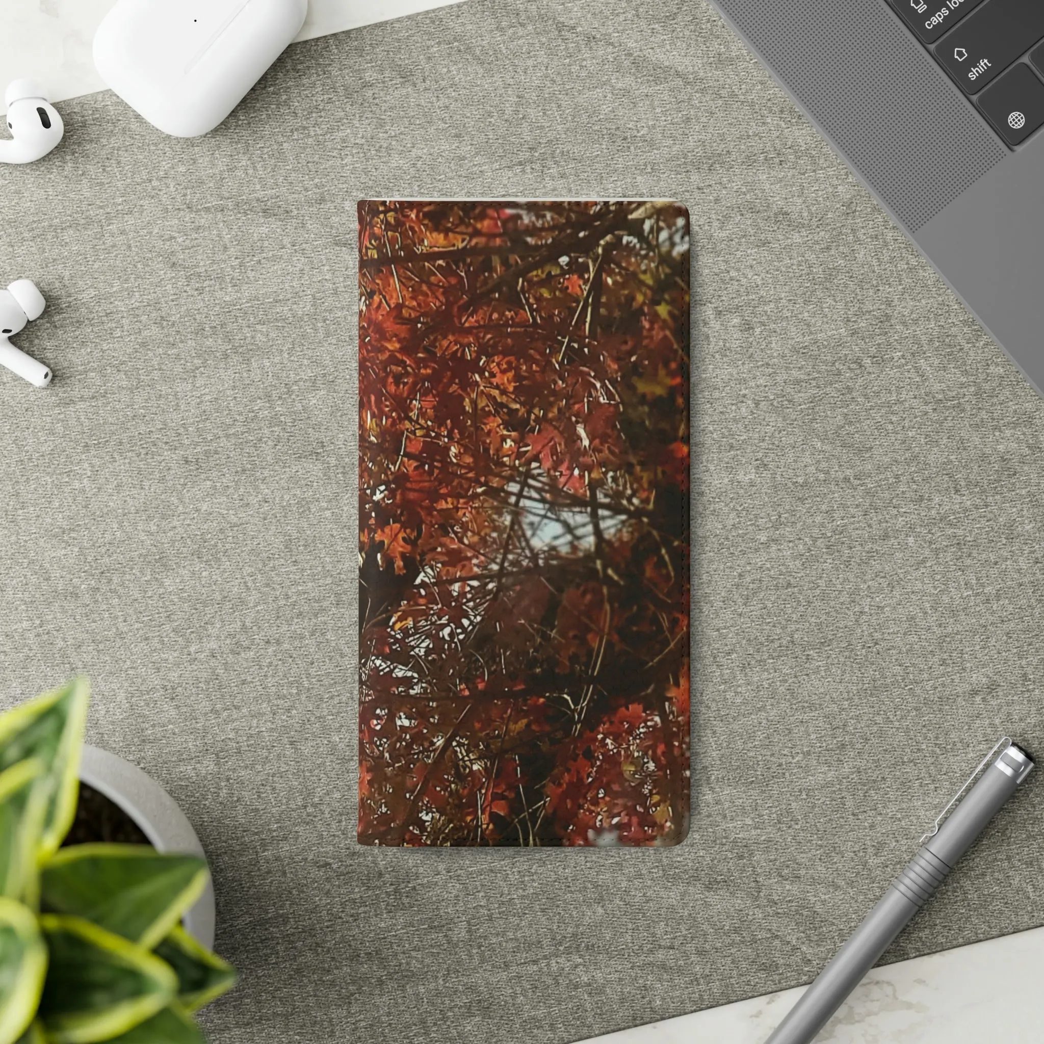 Red Autumn Leaves | Folio Phone Case | High Bloom Collection | Life By Ortavia