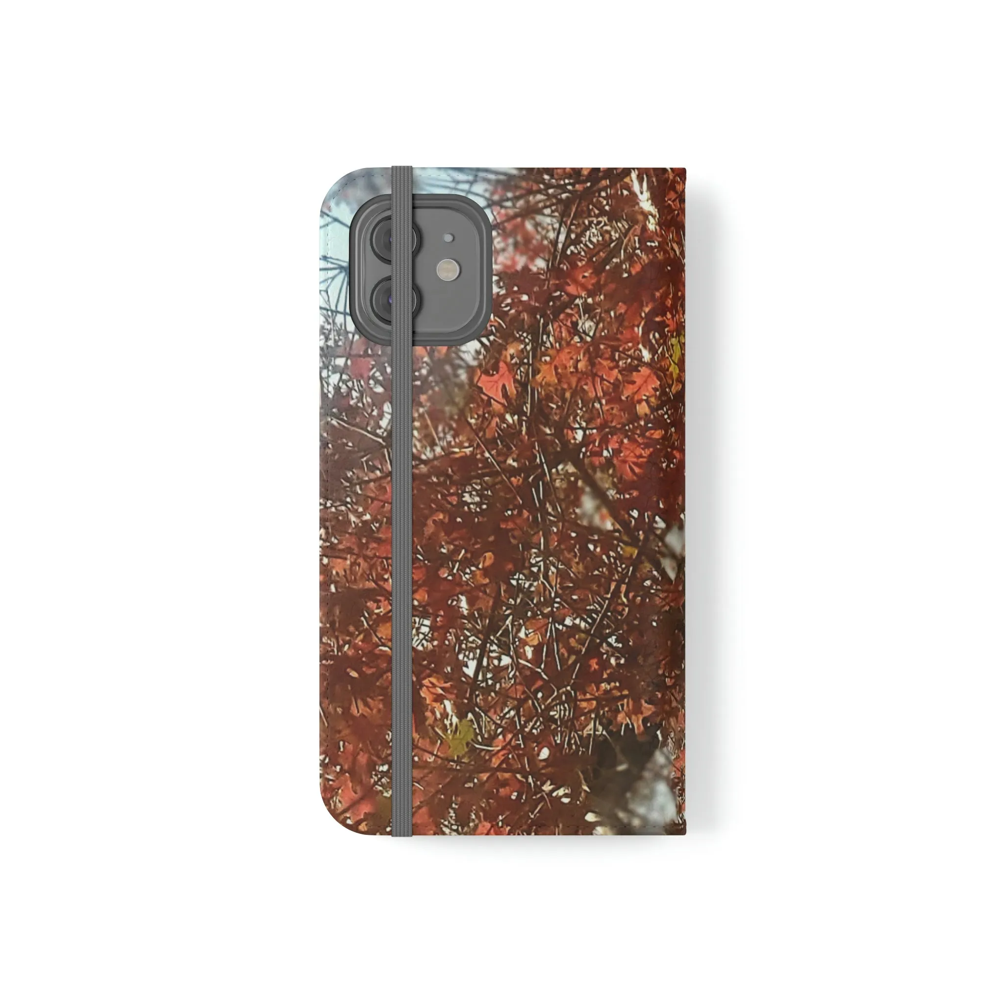 Red Autumn Leaves | Folio Phone Case | High Bloom Collection | Life By Ortavia