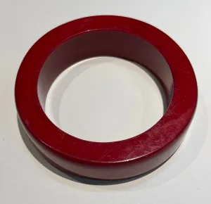 Red Flat Copal Bangle