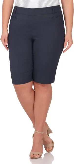 Rekucci Curvy Woman Ease into Comfort Plus Size Modern City Short