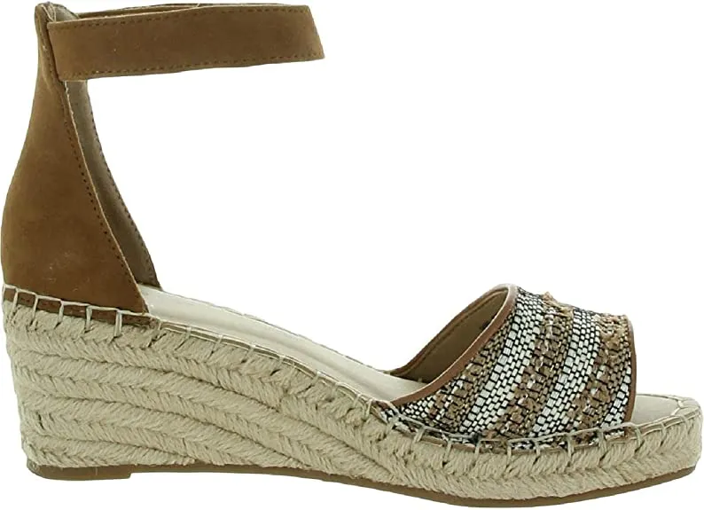 Rockport Women's Marah 2 Piece Ankle Wedge Sandal, Blush, 6