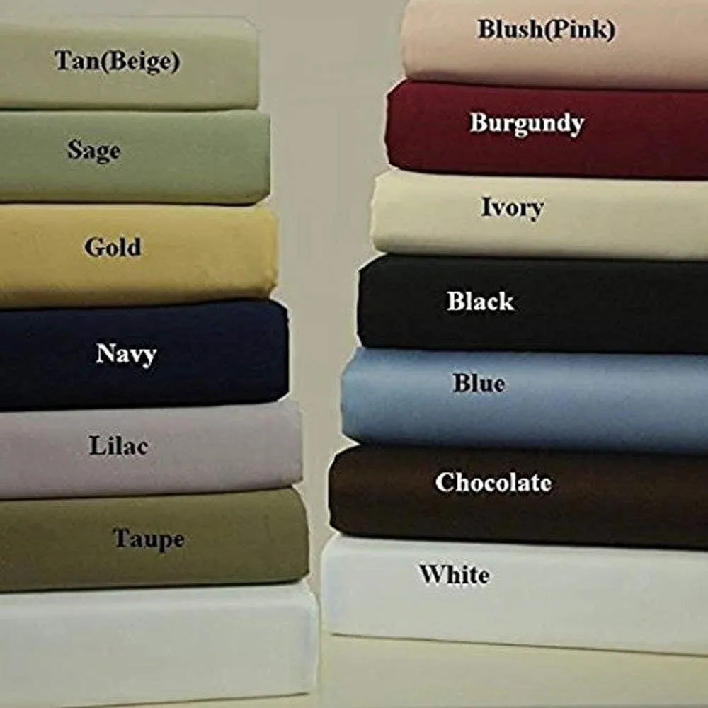 Royal Hotel Bedding King Solid Taupe Wrinkle-Free Brushed Microfiber Sheet Set, deep Pocket, 95gsm, 100% Luxury Sheets.
