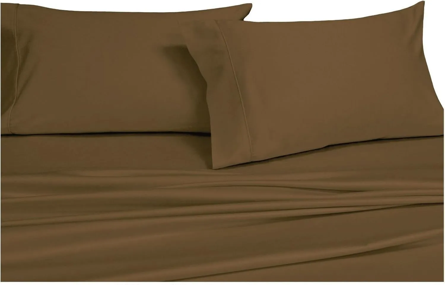 Royal Hotel Bedding King Solid Taupe Wrinkle-Free Brushed Microfiber Sheet Set, deep Pocket, 95gsm, 100% Luxury Sheets.