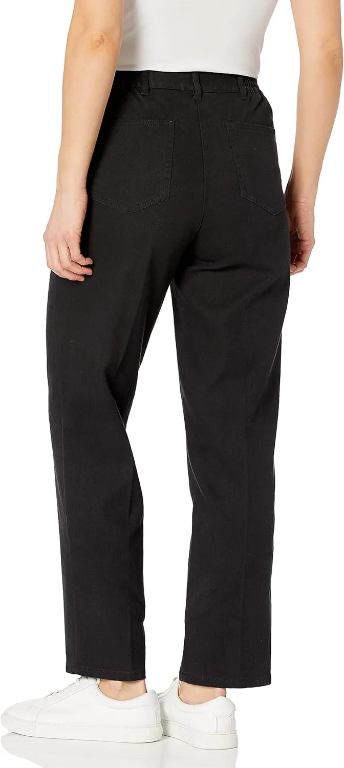 Ruby Rd. Women's Petite Classic Flat Front Denim Jean