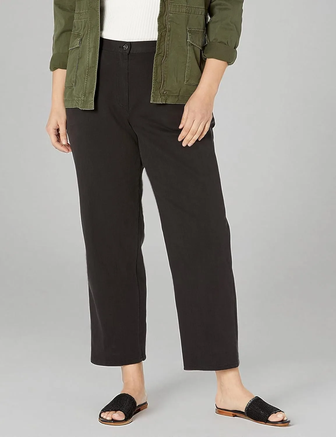 Ruby Rd. Women's Size Plus Classic Flat Front Denim Jean
