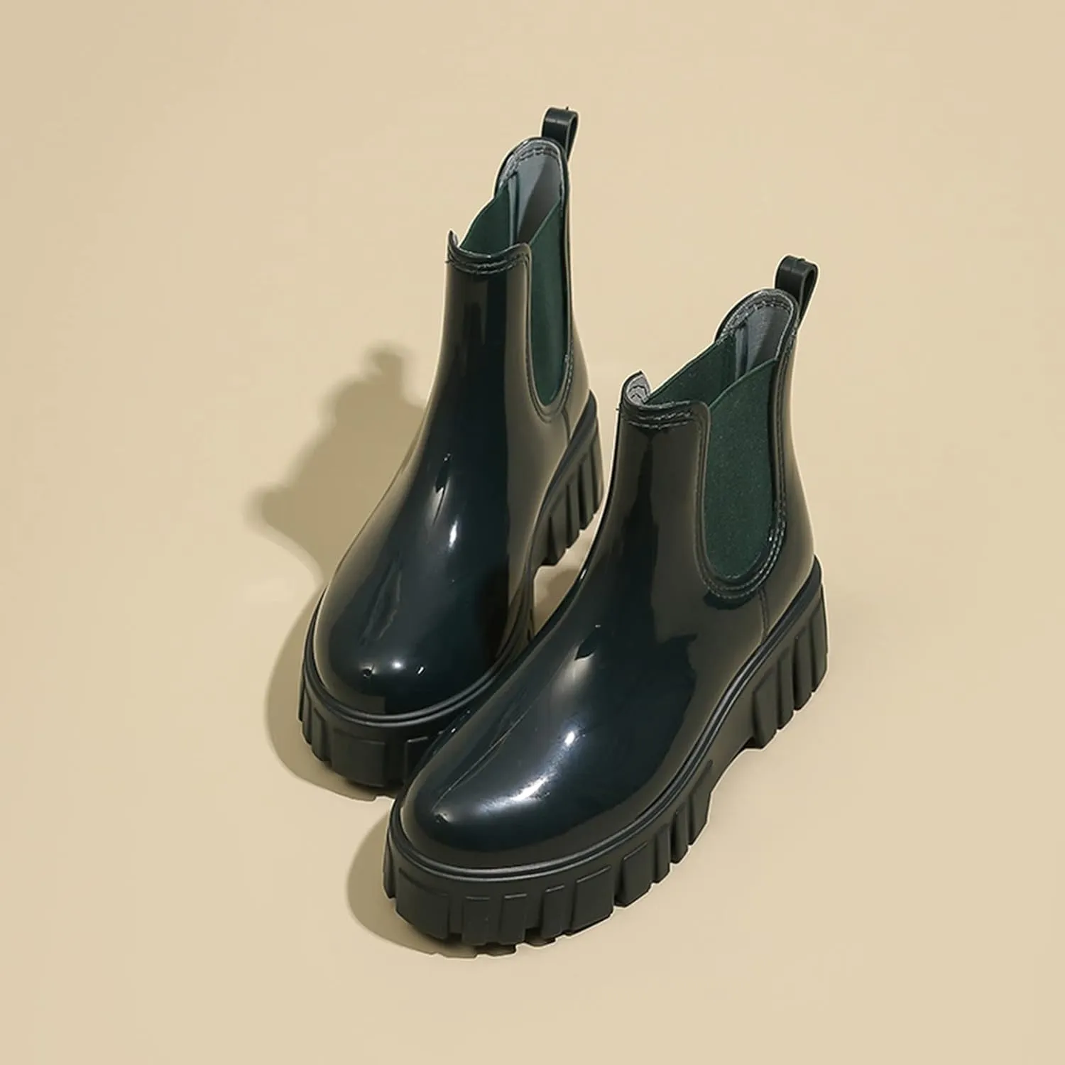 Sandals for Womens Garden Water Boots Unisex Rain Outdoor Ribber Yard Long Shoes Footwear