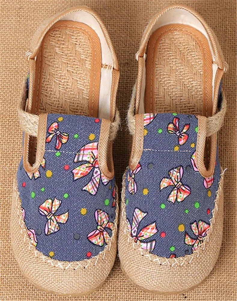SATUKI Embroidered Shoes for Women, Chinese Style Handmade Casual Loafer Flat Dress Shoes
