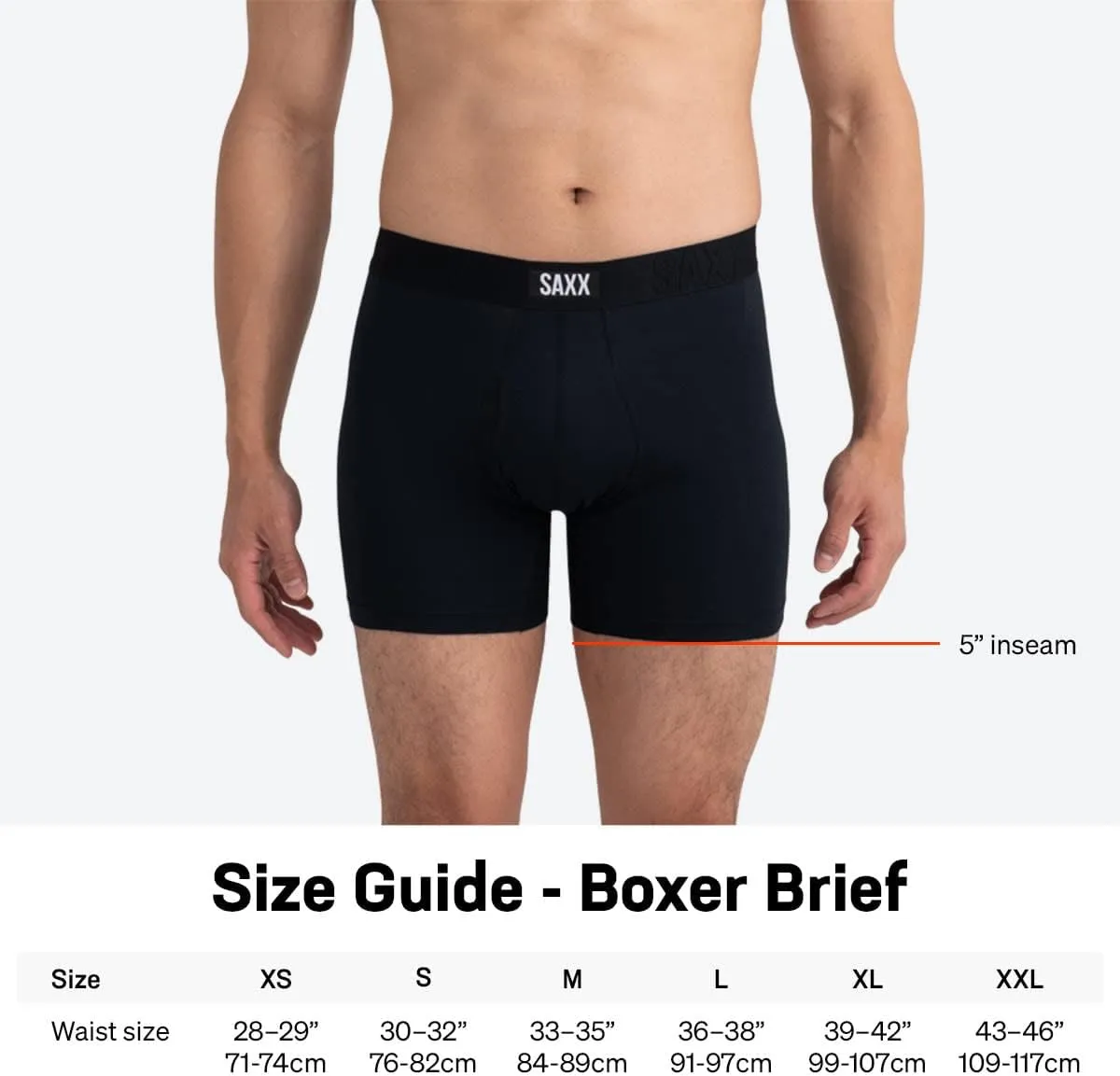 SAXX Underwear Co. Men's Underwear with Pouch Non-Stop Stretch Cotton Boxer Brief Fly