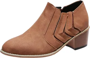 SBGMoSJ Womens Ankle Boots Low Heel Orthopedic Wide Width Dress Booties for Women Plus Size Ankle Boots for Women Size 9.5 Wide Black Booties with Silver Studs Women Black Ankle Boots Flat