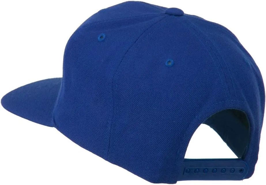 Script Diamond Embroidered Flat Bill Cap