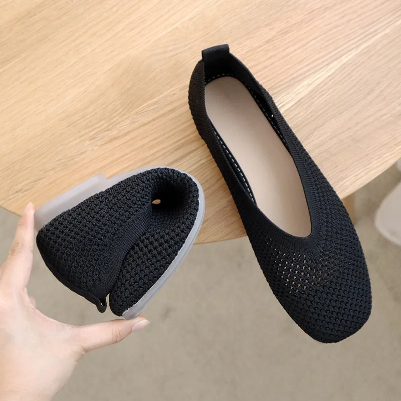 Shallow Mouth Soft Hollow Shoes