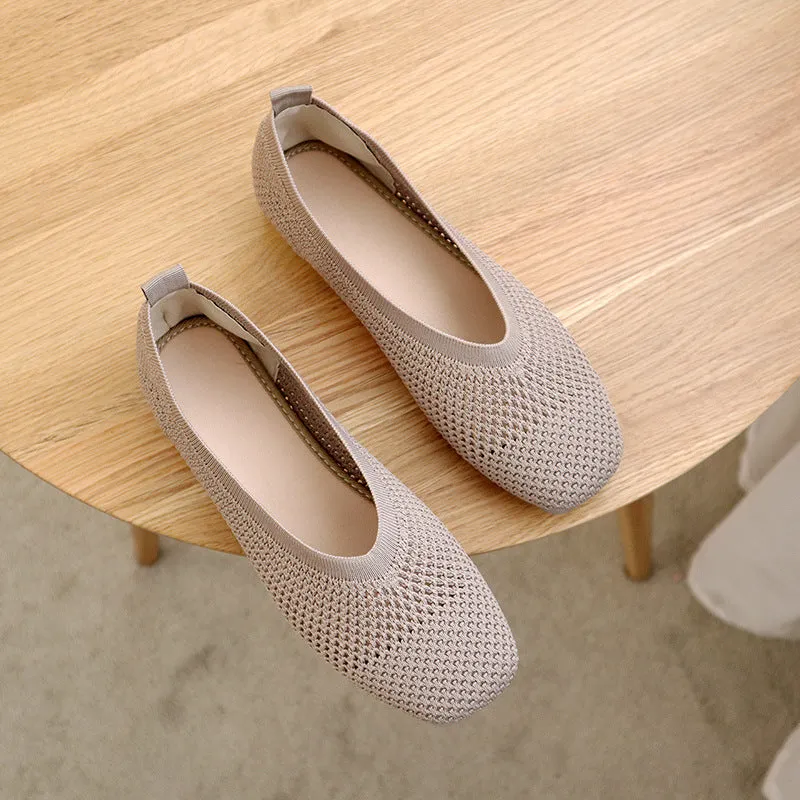 Shallow Mouth Soft Hollow Shoes