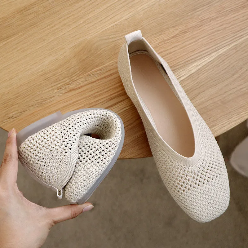 Shallow Mouth Soft Hollow Shoes