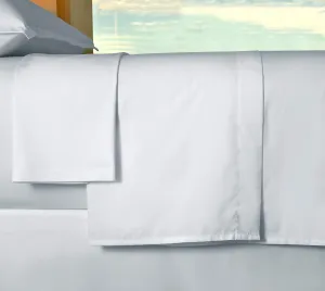 Sheraton Deluxe Flat Sheet - 300 Thread Count Cotton Sateen Top Sheet - Made in Italy - White - King (120" x 125")