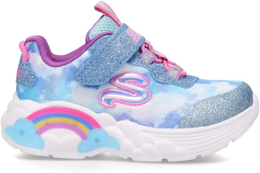 Skechers Girl's, S Lights: Rainbow Racers - Little Kid