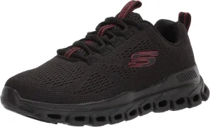 Skechers Men's Glide Step Fasten Up Lace-up Sneaker, Navy/Black, 9.5