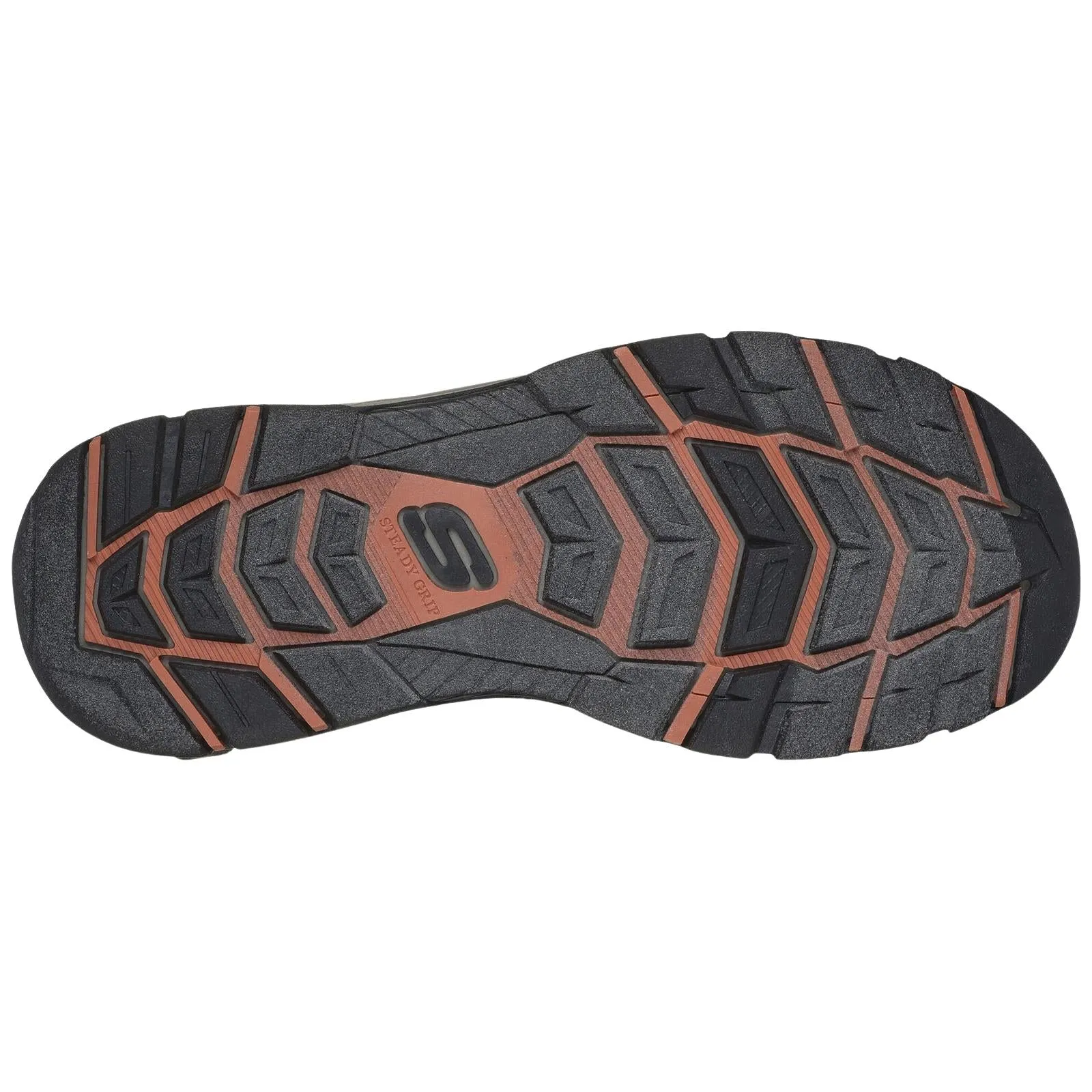 Skechers Mens Ryer Chocolate Brown Sports Walking Adjustable Vegan Sandal