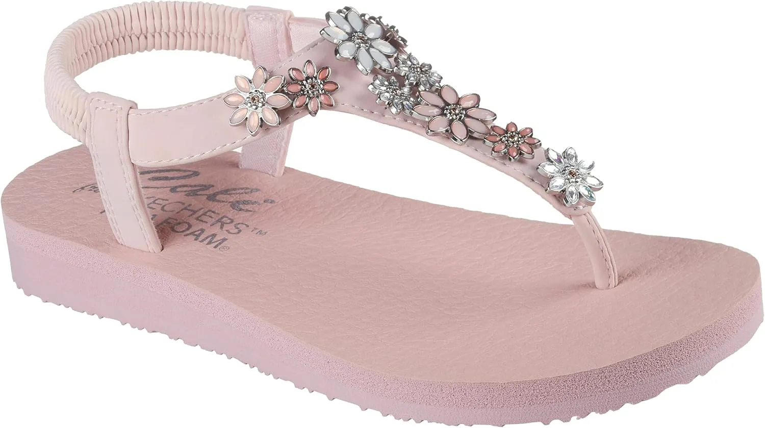 Skechers Women's Meditation-Happy Daisies Flip-Flop