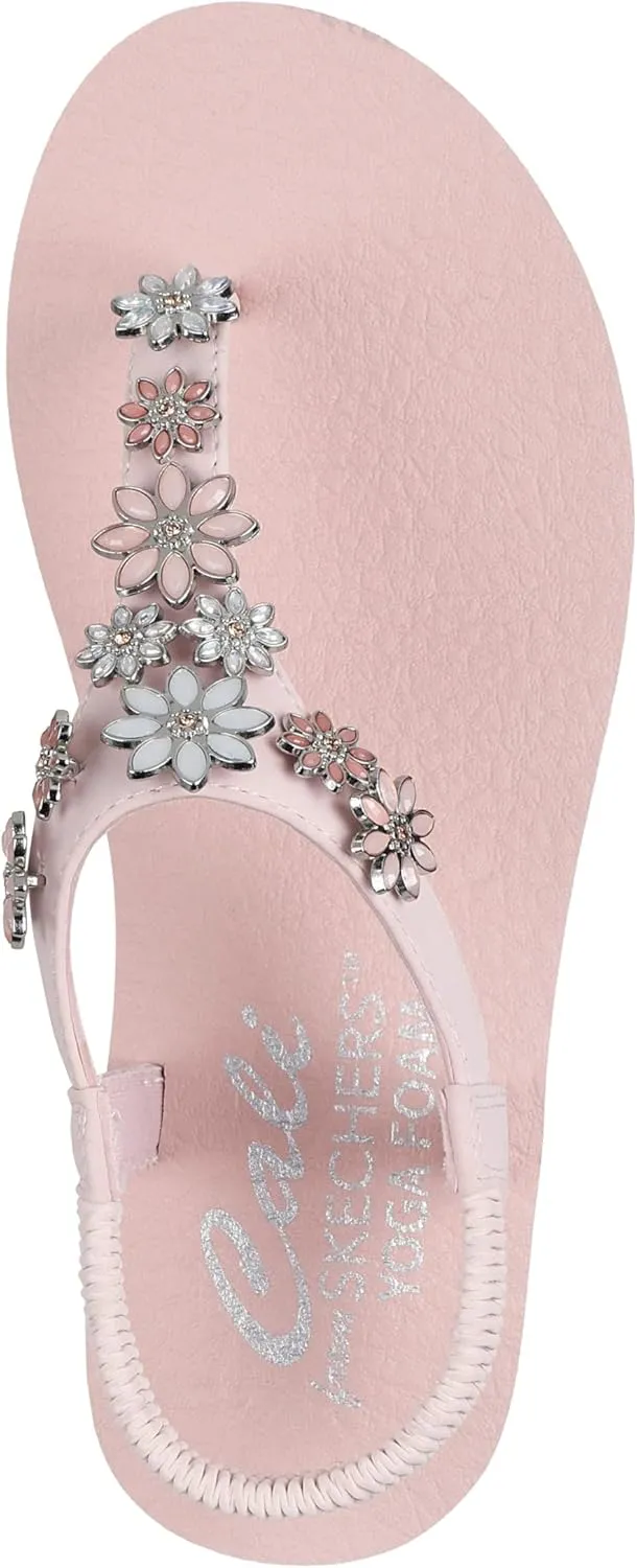 Skechers Women's Meditation-Happy Daisies Flip-Flop