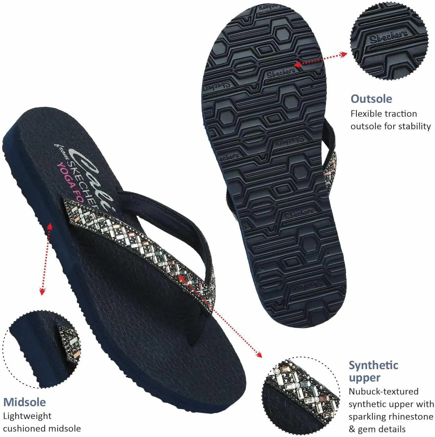 Skechers Women's Meditation Lotus Bae