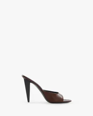 Sky Mule in Brown Leather